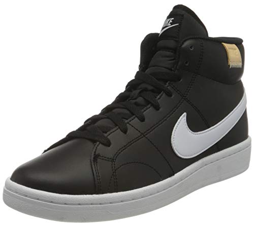 NIKE Men's Court Royale 2 MID Tennis Shoe, Black White Onyx, 8