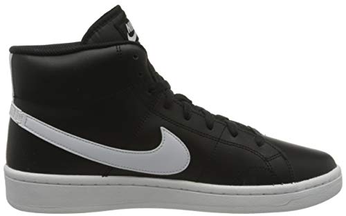 NIKE Men's Court Royale 2 MID Tennis Shoe, Black White Onyx, 8