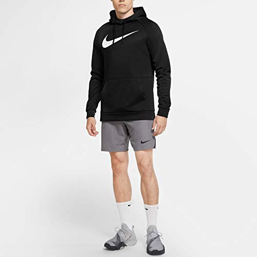 Nike Therma Men's Pullover Swoosh Training Hoodie (X-Large, Black/White)