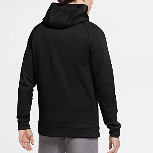 Nike Therma Men's Pullover Swoosh Training Hoodie (X-Large, Black/White)