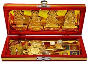 parijat handicraft brass sri dhan laxmi -kuber bhandari yantra for diwali puja and gift purpose (1)