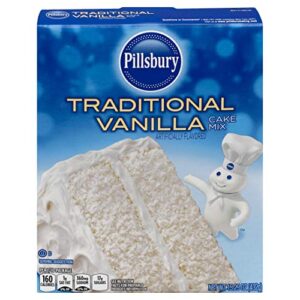 pillsbury traditional vanilla flavored cake mix, 15.25-ounce (pack of 12)