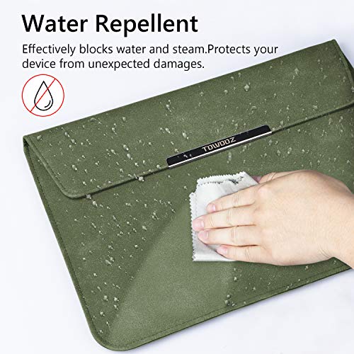 TOWOOZ MacBook Air M2 Sleeve Waterproof Thin Laptop Sleeve Case Compatible with 2022 M2 Chip MacBook Air 13.6 Inch A2681 / MacBook Air 13-13.6 Inch/MacBook Pro 13-14 Inch, with Accessory Pouch