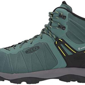 KEEN Men's Venture Mid Height Waterproof Hiking Boots, Blue Spruce/Evening Primrose, 14