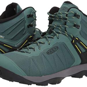 KEEN Men's Venture Mid Height Waterproof Hiking Boots, Blue Spruce/Evening Primrose, 14