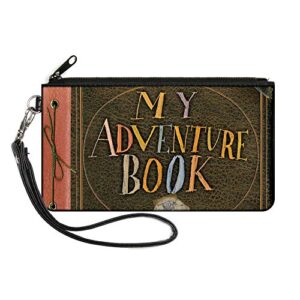 buckle-down women's standard zip wallet up my adventure book cover small, up, 6.5" x 3.5"