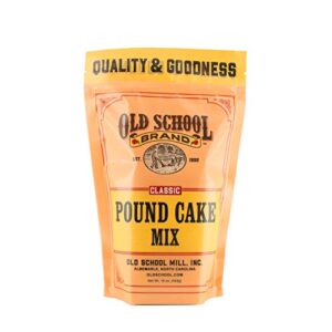 old school brand classic pound cake mix, 16 ounce mix -- make a 1 lb. pound cake with old time goodness!