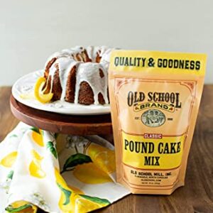 Old School Brand Classic Pound Cake Mix, 16 ounce Mix -- Make a 1 lb. Pound Cake with old time goodness!