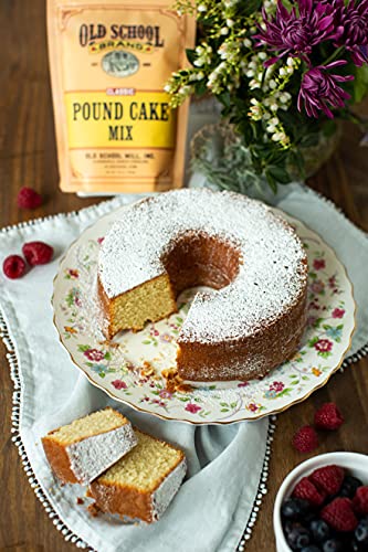 Old School Brand Classic Pound Cake Mix, 16 ounce Mix -- Make a 1 lb. Pound Cake with old time goodness!