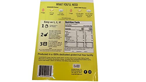 Magnolia Mixes Gluten-Free Lemon Pound Cake Mix - 14 Ounces each (Pack of 2)