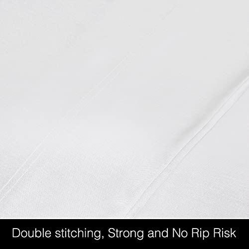 BEDELITE Pillow Cases Standard Size Set of 2, Rayon Derived from Bamboo, Cooling Pillow Cases for Summer Hot Sleepers & Night Sweats, Breathable Silky Soft Envelope Pillowcases(White, 20"x26")