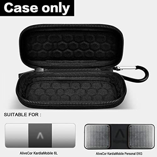 Case Compatible with AliveCor KardiaMobile Personal EKG| Kardia Mobile 6L EKG Device and Heart Monitor| Snap ECG Monitor for Apple and Android Device (Bag Only)