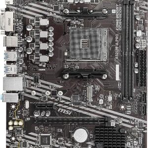 MSI A520M-A PRO Gaming Motherboard (AMD AM4, DDR4, PCIe 3.0, SATA 6Gb/s, M.2, USB 3.2 Gen 1, DVI/HDMI, Micro-ATX)