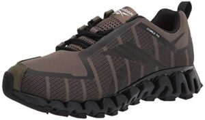 reebok mens zigwild 6 trail running shoe, army green/black/white, 7.5 us