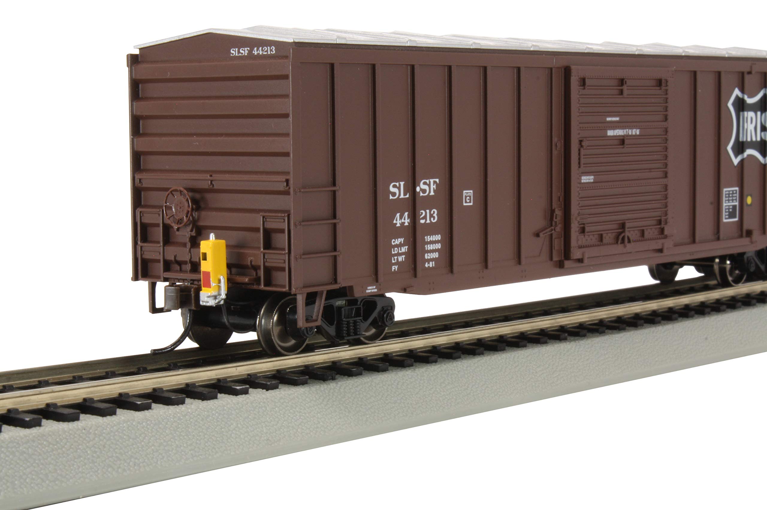 Bachmann Trains - 50' Outside Braced Box Car with Flashing End of Train Device - Frisco # 44213 - HO Scale, 14908