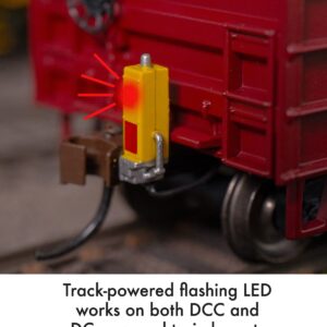 Bachmann Trains - 50' Outside Braced Box Car with Flashing End of Train Device - Frisco # 44213 - HO Scale, 14908