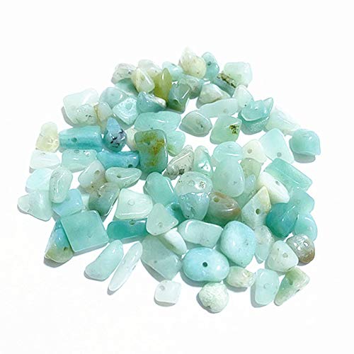 PLTbeads 5-8mm Natral Healing Gemstone Waist Bracelets Necklace Kit Irregular Stone DIY Crafts Design Jewelry Making 1 Strand per Bag Approxi 34 inch (Amazonite Chips)