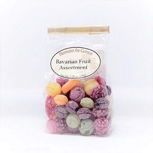 hermann the german candy - bavarian fruit assortment - 5.29 oz, made in germany