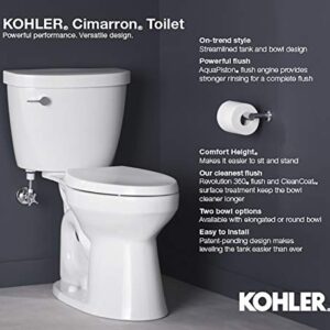 Kohler K-31615-96 Cimarron Toilet Tank, Biscuit