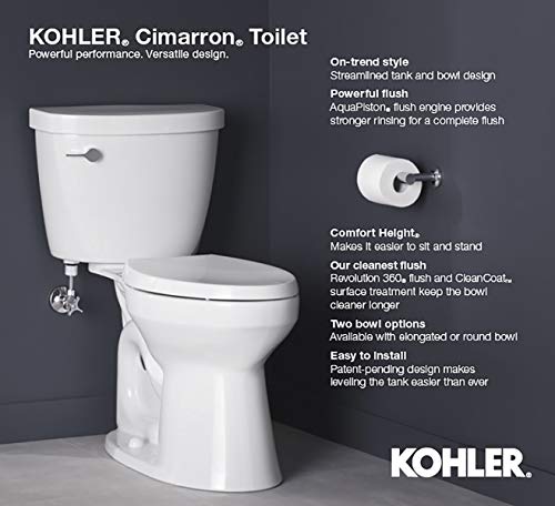 Kohler K-31615-96 Cimarron Toilet Tank, Biscuit