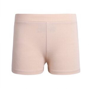 qinciao kids girls boys ballet dance booty shorts slipshort gym sports yoga cycling running botttom hot pants nude 10