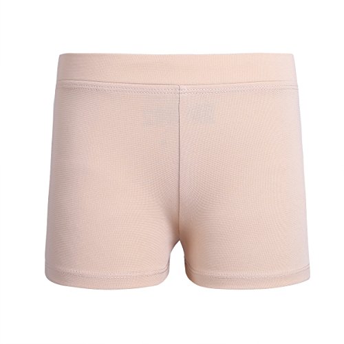 QinCiao Kids Girls Boys Ballet Dance Booty Shorts Slipshort Gym Sports Yoga Cycling Running Botttom Hot Pants Nude 10