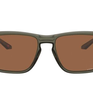 Oakley Men's OO9448 Sylas Rectangular Sunglasses, Olive Ink/Prizm Tungsten, 57 mm