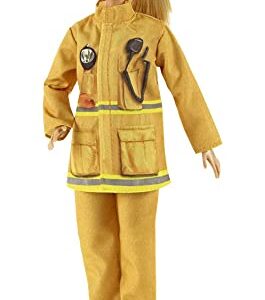 Barbie Careers Doll & Playset, Firefighter Playset with Blonde Fashion Doll, 1 Puppy Figure, Furniture & Accessories (Amazon Exclusive)