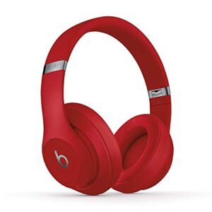 beats studio3 wireless bluetooth headphones - red/core (renewed)