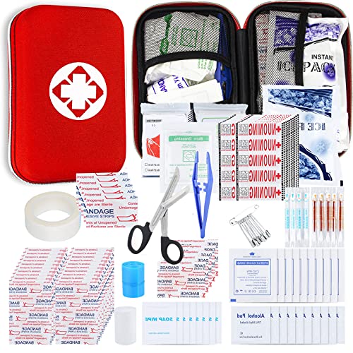 Small-Waterproof Car First-Aid Kit Emergency-Kit - 273Piece Camping Equipment for Camping Hiking Home Travel YIDERBO