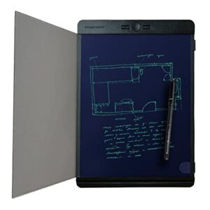 boogie board authentic blackboard smart pen reusable writing tablet digital notepad – smart pen stylus for home, office, college, work from home essential for note taking - letter 8.5”x 11”
