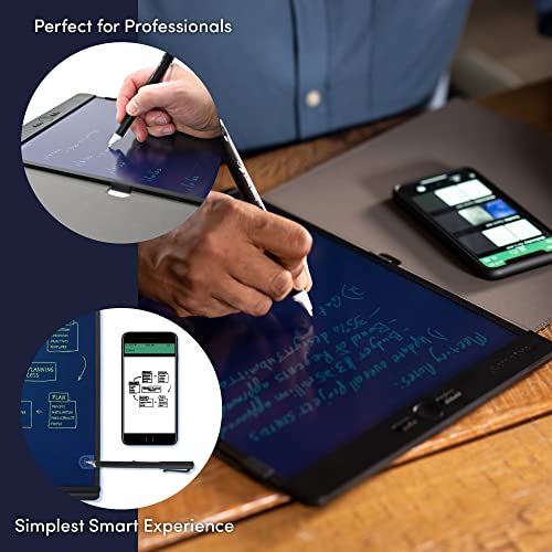 Boogie Board Authentic Blackboard Smart Pen Reusable Writing Tablet Digital Notepad – Smart Pen Stylus for Home, Office, College, Work from Home Essential for Note Taking - Letter 8.5”x 11”