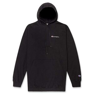 champion mens big & tall embroidered pullover hoodies sweatshirt black xlt