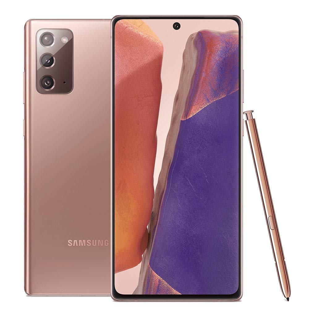 Samsung Galaxy Note 20 5G (128GB, 8GB) 6.7" AMOLED+, Snapdragon 865, Global 5G VoLTE (Fully Unlocked for AT&T, Verizon, Sprint, Metro) N981U (Mystic Bronze) (Renewed)