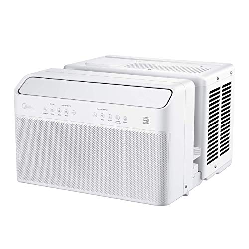 Midea U Inverter Window Air Conditioner 12,000BTU, U-Shaped AC with Open Window Flexibility, Robust Installation,Extreme Quiet, 35% Energy Saving, Smart Control, Alexa, Remote, Bracket Included (Renewed)