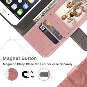 Infinix Smart 5 Case, Leather Wallet Case with Cash & Card Slots Soft TPU Back Cover Magnet Flip Case for Infinix Smart 5