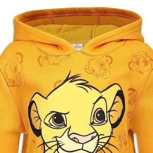 Disney Lion King Simba Boys Hoodie for Toddler and Little Kids – Orange