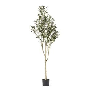 christopher knight home 313747 artificial olive tree, 6' x 2', green