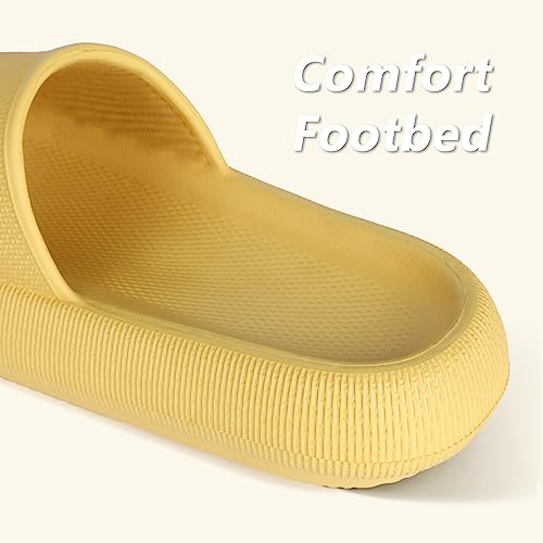 Menore Cloud Slippers for Women and Men Quick Drying, EVA Open Toe Soft Slippers, Non-Slip Soft Shower Spa Bath Pool Gym House Sandals for Indoor & Outdoor