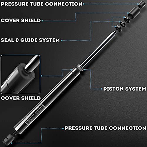 A-Premium Front Hood Lift Supports Shock Struts Compatible with Porsche 911 1999-2005 Boxster 1997-2004 2-PC Set