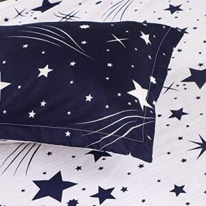 ZHH E-COMMERCE Kid's Mysterious Constellation Duvet Cover Twin Size and Stars Beding Set Queen Size with Bed Sheet for Bedroom Decor