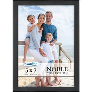 icona bay 5x7 black picture frame, modern professional frame, noble collection