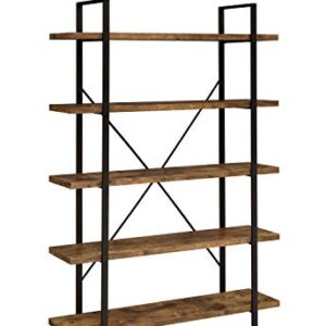 Coaster Furniture Bookcase Antique Nutmeg and Black 805807