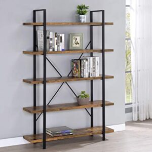 Coaster Furniture Bookcase Antique Nutmeg and Black 805807