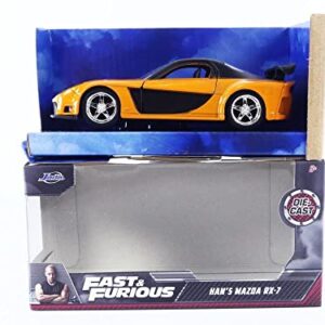 Jada Toys Fast & Furious 1:32 Han's Mazda RX-7 Die-cast Car, Toys for Kids and Adults