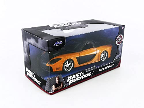 Jada Toys Fast & Furious 1:32 Han's Mazda RX-7 Die-cast Car, Toys for Kids and Adults