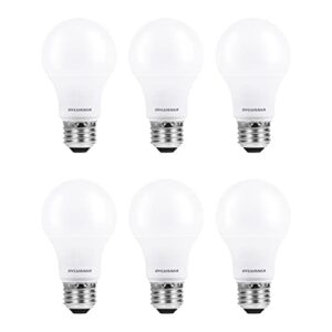 SYLVANIA ECO LED Light Bulb, A19, 100W Equivalent, Efficient 14.5W, 7 Year, 1450 Lumens, Frosted, 5000K, Daylight - 6 Pack (40884)
