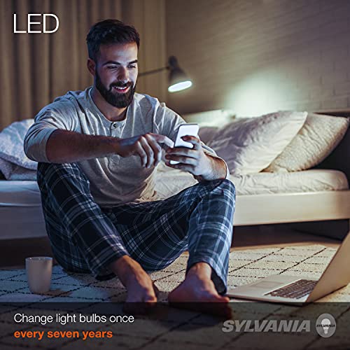 SYLVANIA ECO LED Light Bulb, A19, 100W Equivalent, Efficient 14.5W, 7 Year, 1450 Lumens, Frosted, 5000K, Daylight - 6 Pack (40884)