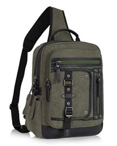 messenger bag for men canvas sling bag crossbody backpack laptop shoulder bag hiking daypacks casual tactical travel