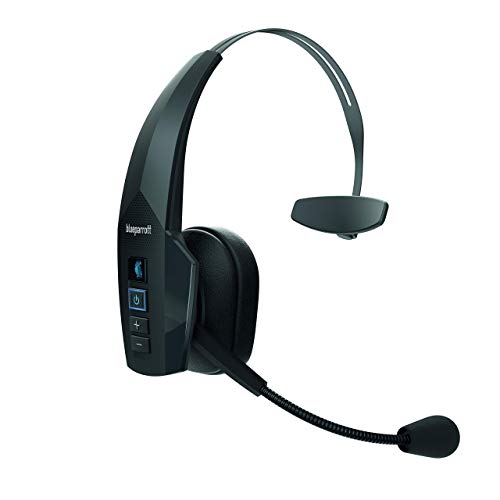 BlueParrott B350-XT Noise Cancelling Bluetooth Headset - Updated Design with Industry Leading Sound & Improved Comfort, Hands-Free Headset w/ Expanded Wireless Range & IP54 Rated Protection (Renewed)